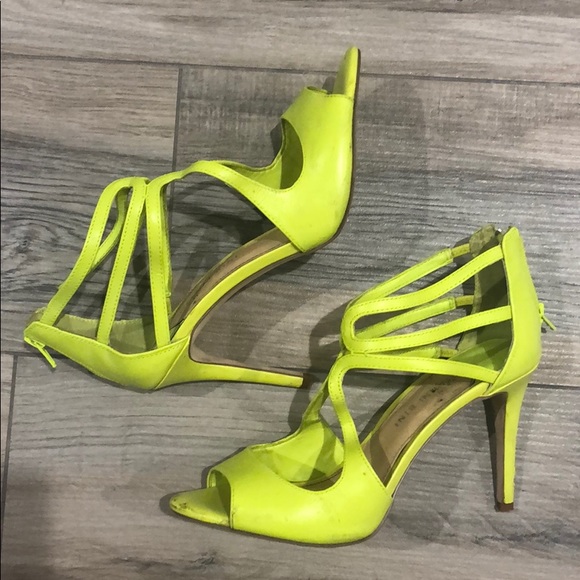 Gianni Bini Shoes - Neon green/yellow heels